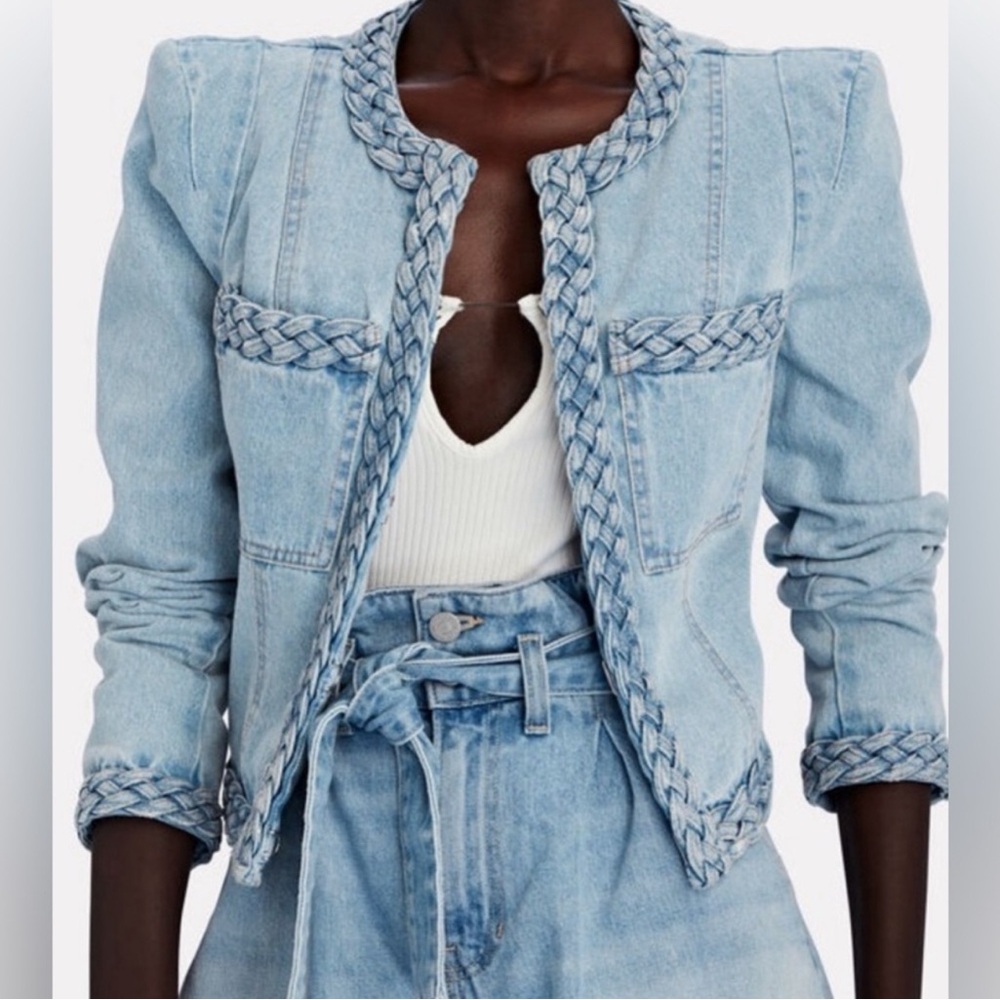 NWT Veronica Beard Arrow Denim Jacket/ Size 2